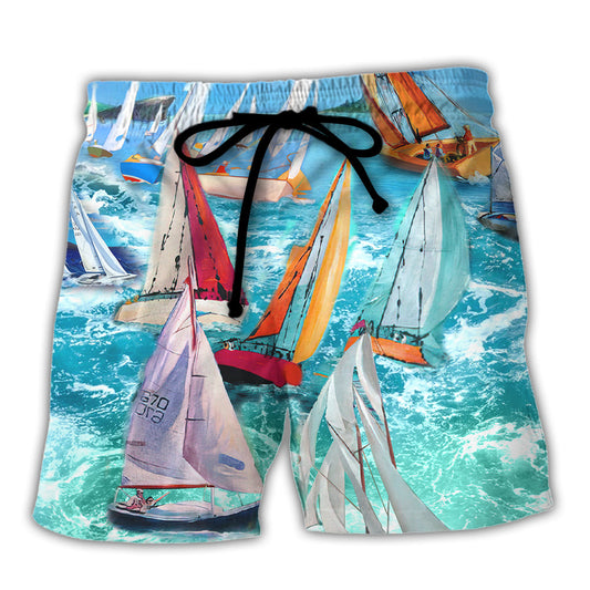 Sailing Wind Beach Shorts For Holiday Cruises And Easy Warm Weather Wear