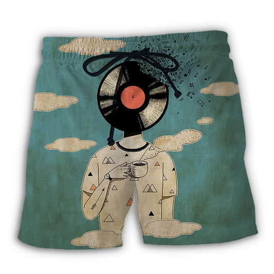 Music Quote Lose Your Mind Find Your Soul Beach Shorts Design Detail For Weekend Getaways And Beach Days