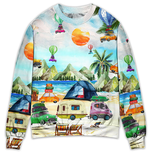 Camping Adventure Nature Sweater For Casual Wear Travel Holidays And Comfortable Everyday Styling