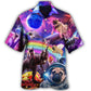 Fantasy Galaxy Pug Rainbow Space Hawaiian Shirt Artwork View For Summer Travel