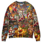 Santa Christmas Happy Holiday Season Of Joy Sweater For Holiday Parties Family Gatherings And Seasonal Gift Giving