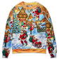 Christmas Santa In Town Xmas Is Coming Sweater For Family Gatherings Winter Travel And Everyday Seasonal Comfort