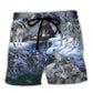 Wolf Not Lonely Just Alone Quote Beach Shorts For Poolside Relaxation And Summer Adventures