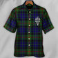 Vintage Tartan Hawaiian Shirt For Coastal Adventures And Warm Weather Wear