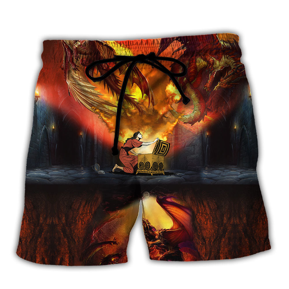 Dragon Amazing Life Art Beach Shorts For Bold Summer Vacation Style