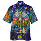 Bohemian Vintage Peace Sign Humor Hawaiian Shirt For Warm Weather Adventures And Everyday Comfort