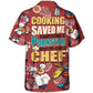 Cooking Chef Hawaiian Shirt Design View For Casual Summer Styling
