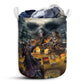 Small Size Skull Hunting Treasure Journey Laundry Basket For Bathroom Bedroom Storage