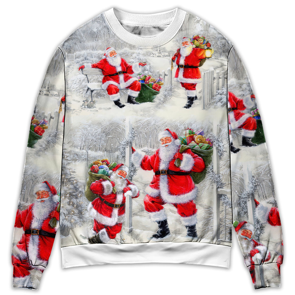 Christmas Santa Always With You Sweater For Festive Events Weekend Outings And Comfortable Winter Style