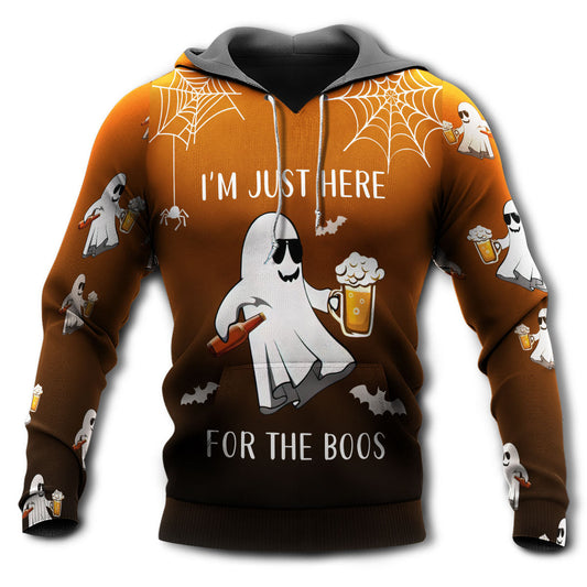 Halloween Boo Beer Hoodie For Halloween Style Outdoor Activities And Relaxed Outfits