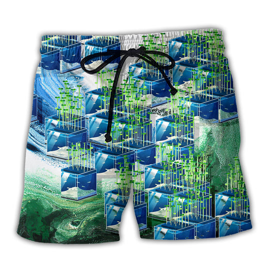 Future Farm Aquaponics Beach Shorts Design Detail For Weekend Getaways And Beach Days