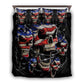 American Skull Love Bedding Cover For Gothic Bedroom Decor