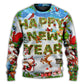 Christmas Happy New Year Snow Sweater For Holiday Parties Family Gatherings And Seasonal Gift Giving