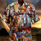 Bohemian Horse Amazing Hawaiian Shirt Design Detail For Sunny Adventures And Casual Wear