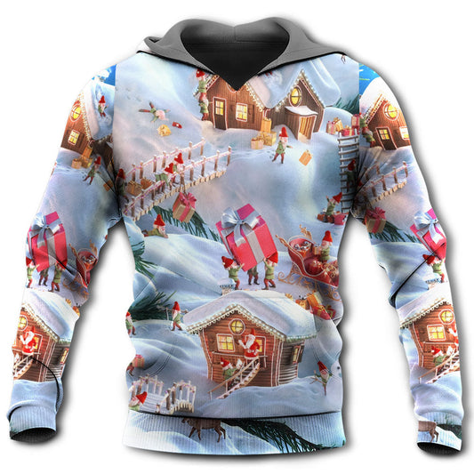 Christmas Santa Gnome Hoodie For Holiday Vacations Winter Events And Everyday Comfort