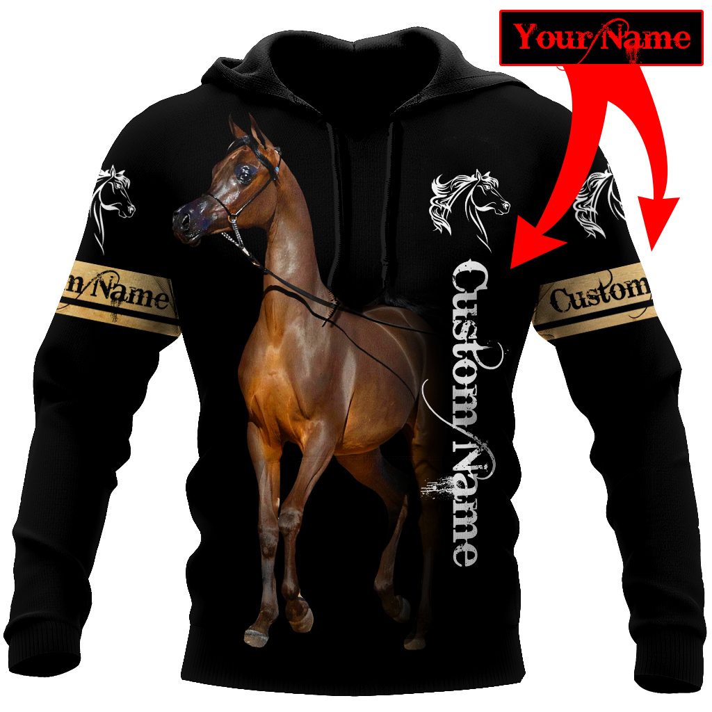 Arabian Horse Hoodie For Equestrian Enthusiasts Casual Wear And Weekend Travel