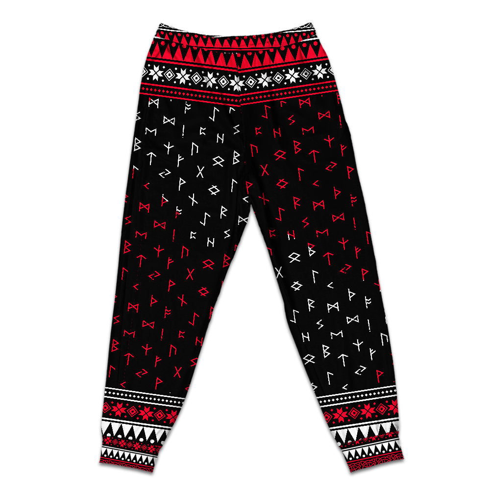 Retro Nordic Santa Christmas Short Sleeve Pajamas Set For Christmas Mornings And Relaxed Lounging