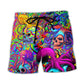 Hippie Skull Octopus Tie Dye Beach Shorts For Outdoor Adventures And Thoughtful Seasonal Gifts