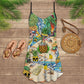 Skull Pineapple Fruit V-Neck Sleeveless Cami Dress For Travel And Expressive Warm Weather Fashion