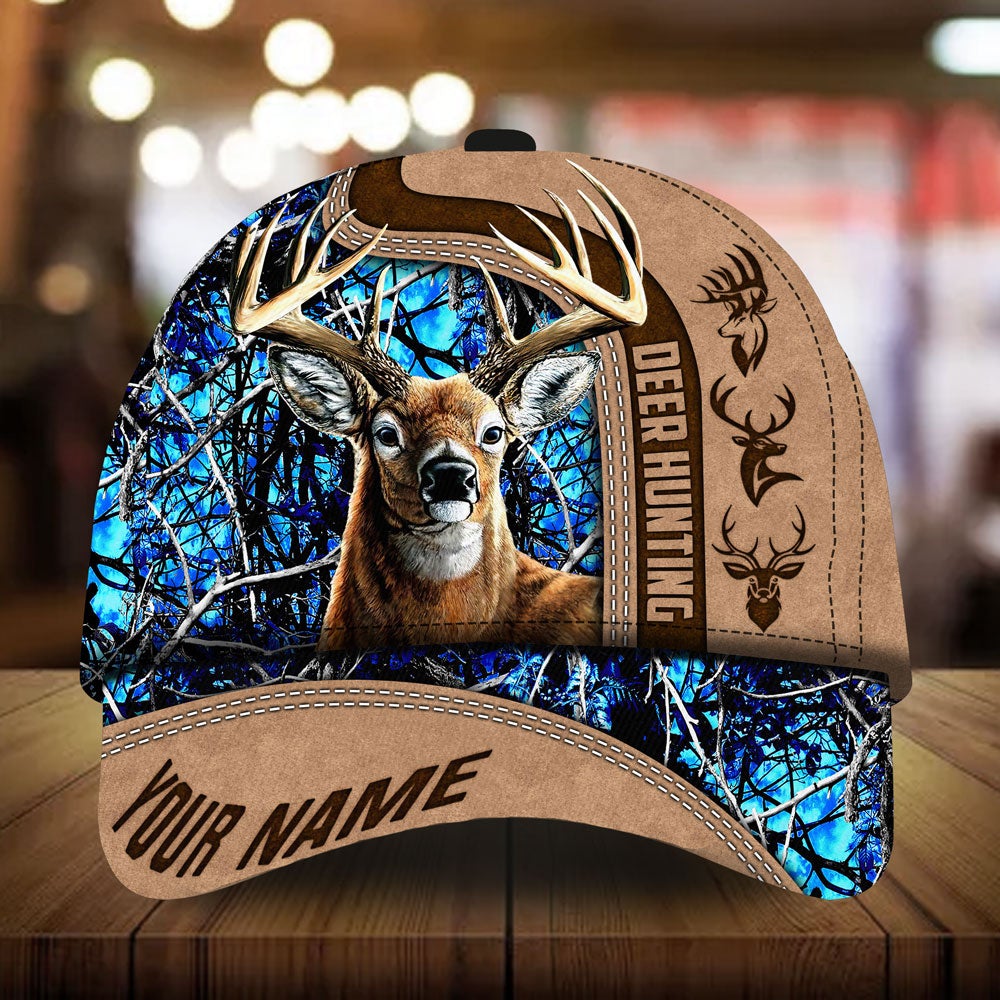 Whitely Deer Hunting Camo Personalized Classic Cap For Weekend Adventures Festivals And Gift Giving