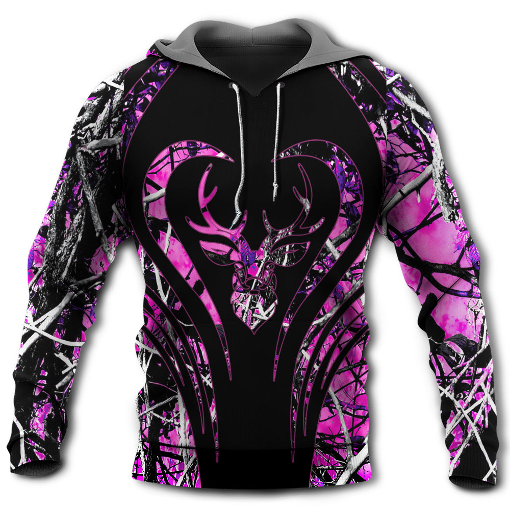 Pink Hunting Girl Camouflage Deer Hoodie For Country Outings Camping Travel And Thoughtful Gifting