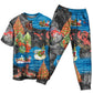 Lobster Couple Christmas Holiday Short Sleeve Pajamas Set For Winter Nights And Thoughtful Gifting