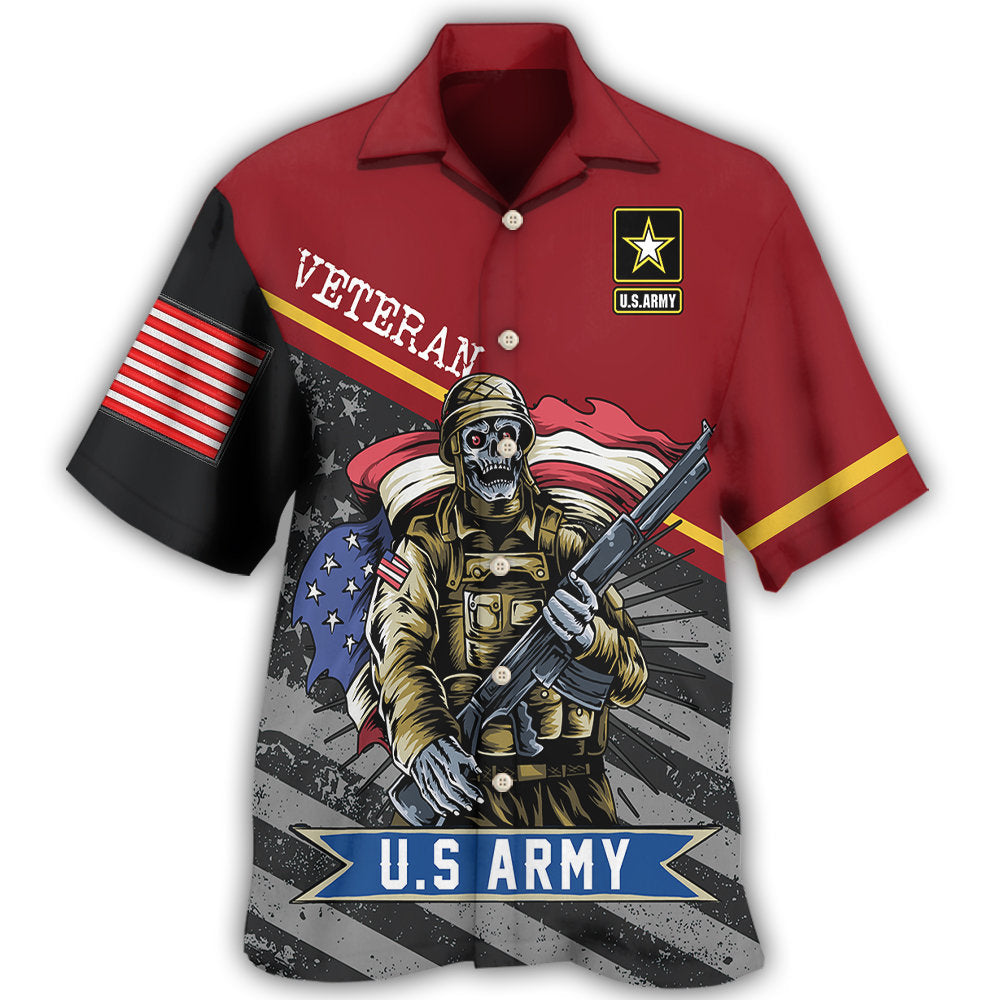 Grumpy Veteran Military Humor Hawaiian Shirt For Resort Trips, Coastal Parties, And Warm Weather Style
