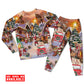 Santa Christmas Gift Delivery Long Sleeve Pajamas Set For Winter Nights And Thoughtful Gifting