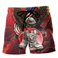 Veteran Boots Strong Spirit Beach Shorts For Summer Vacation And Coastal Travel