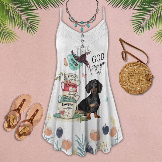 Dogs Is My Love Limited – Women's Summer Sleeveless V-Neck Camisole Dress