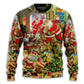 Christmas Santa Toy Workshop Sweater For Festive Events Weekend Outings And Comfortable Winter Style