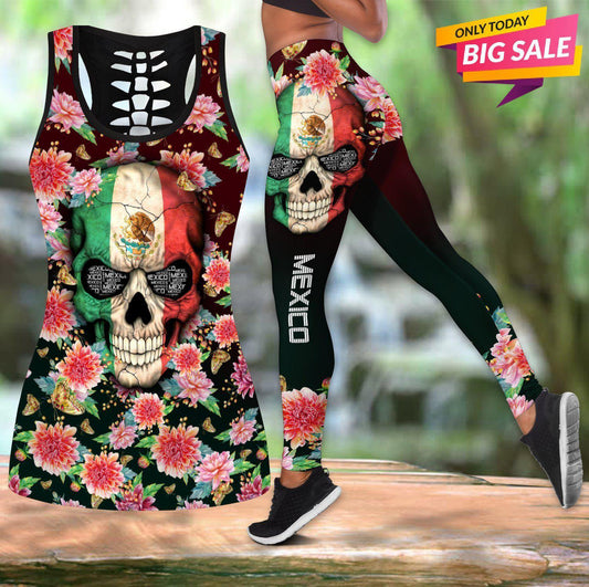 Mexican Cultural Pride Hollow Tank Top For Community Events And Positive Support