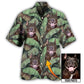 Sweet Dog Personalized Photo Hawaiian Shirt Detailed Pattern View For Island Holidays