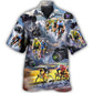 Cycling Photography Mountain Hawaiian Shirt Artwork View For Tropical Vacations