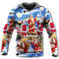 Christmas Santa Snowy Night Hoodie For Festive Celebrations Seasonal Trips And Relaxed Winter Wear
