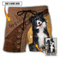 Dog Lovely Personalized Photo Beach Shorts For Summer Vacation And Coastal Travel