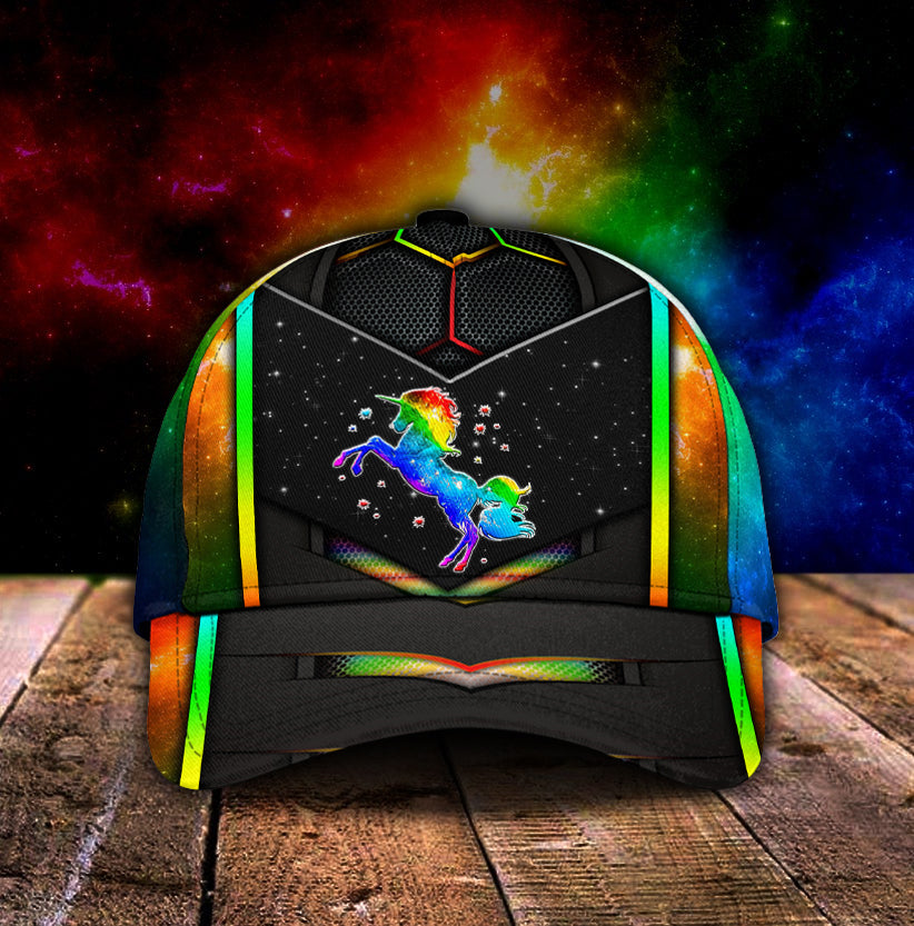 Galaxy LGBT Unicorn Fantasy Pride Classic Cap For Outdoor Activities Weekend Trips And Casual Wear