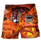Food Sausage Grill Beach Shorts For Holiday Cruises And Lightweight Summer Style