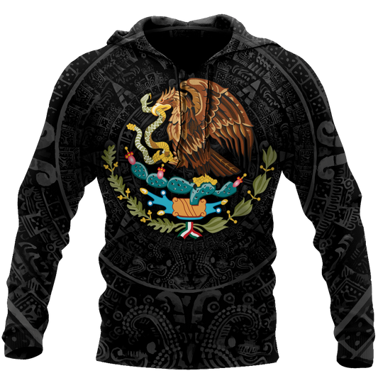 Mexican Warrior Eagle Hoodie For Heritage Inspired Adventures Everyday Wear And Gift Ideas
