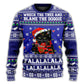 Black Cat Wrecks Tree Funny Holiday Sweater For Holiday Parties Family Gatherings And Seasonal Gift Giving