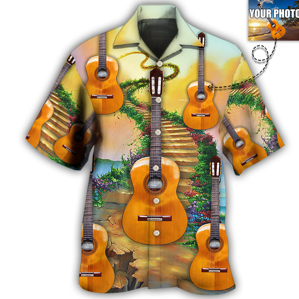 Guitar Various Custom Photo Hawaiian Shirt For Summer Vacation And Beach Travel