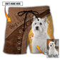 Dog Lovely Personalized Photo Beach Shorts Design Detail For Casual Warm Weather Outfits