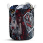 Small Size Skull Love Is Life Rose Laundry Basket For Bathroom Bedroom Storage