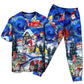 Festive Gnome Friends Christmas Short Sleeve Pajamas Set For Christmas Mornings And Relaxed Lounging