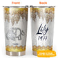 Elephant Mommy And Baby Jewelry Golden Personalized 20 Oz Tumbler For Coffee Travel And Daily Drinks