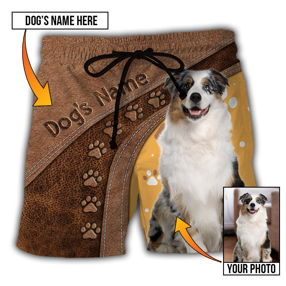 Dog Lovely Personalized Photo Beach Shorts For Outdoor Adventures And Thoughtful Seasonal Gifts
