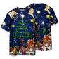 Nativity Christmas Celebration Short Sleeve Pajamas Set For Holiday Bedtime And Cozy Home Wear