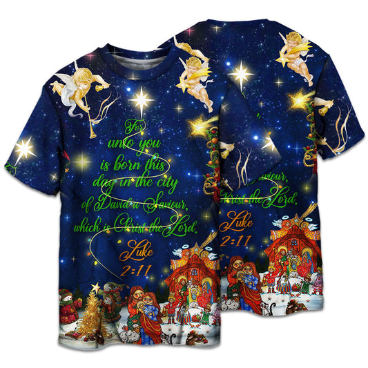 Nativity Christmas Celebration Short Sleeve Pajamas Set For Holiday Bedtime And Cozy Home Wear