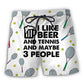 Beer Tennis Beach Shorts For Summer Vacations And Versatile Outdoor Wear