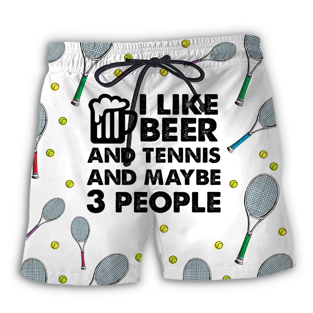 Beer Tennis Beach Shorts For Summer Vacations And Versatile Outdoor Wear